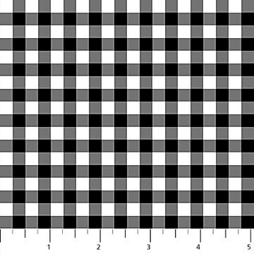 Santa&#39;s Tree Farm - Black/White Plaid
