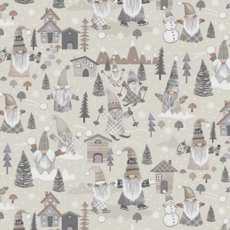 Snow Gnomes Wooden scenic