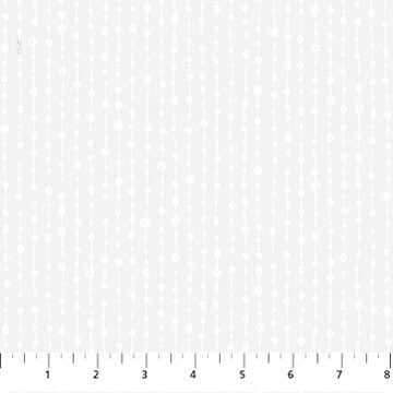 Basically Black &amp; White 2 - White - Doodle Beaded Stripe