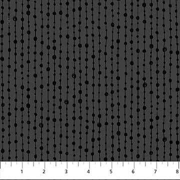 Basically Black &amp; White 2 - Black - Doodle Beaded Stripe