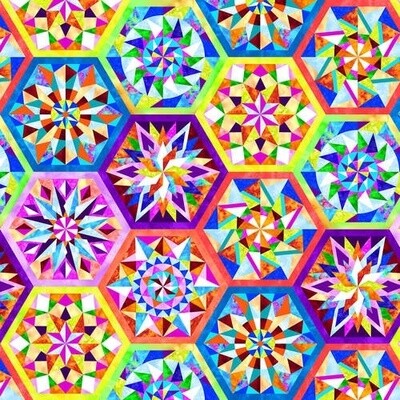 Geofetti -White Multi - Stars