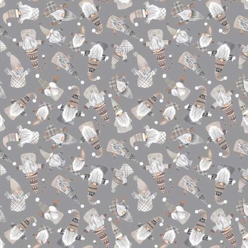 Snow Gnomes Tossed Grey