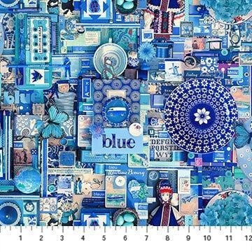 Colour Collage - Blue