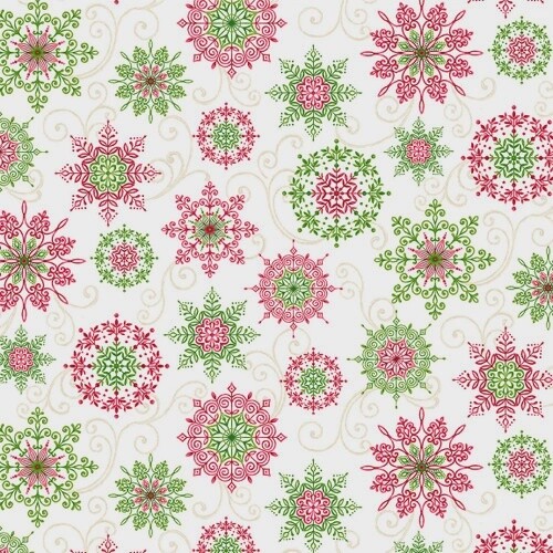 Winter Garden - Snowflakes - White