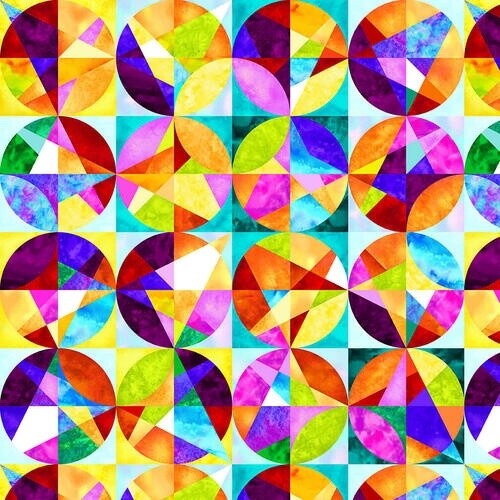 Geofetti - White Multi - Circles