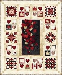 With Glowing Hearts V1 - 60 5 x 80.5 quilt kit
