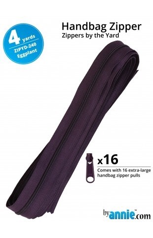 Zippers by the Yard by Annie - Eggplant