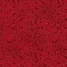 Holiday Elegance By Hoffman Crimson/Silver Scroll
