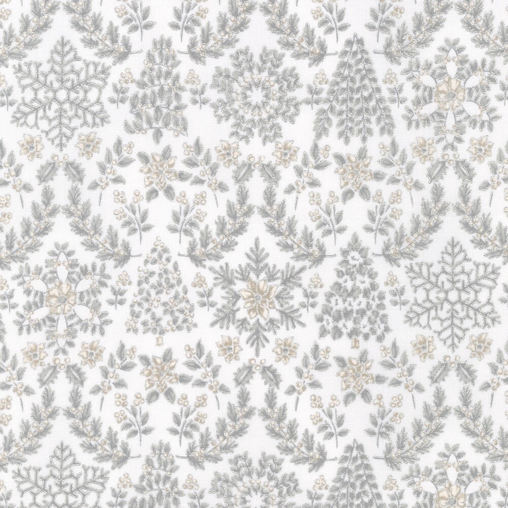 Holiday Flourish - Snow Flower - Dove