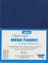 Mesh Fabric by Annie  - Blast Off Blue