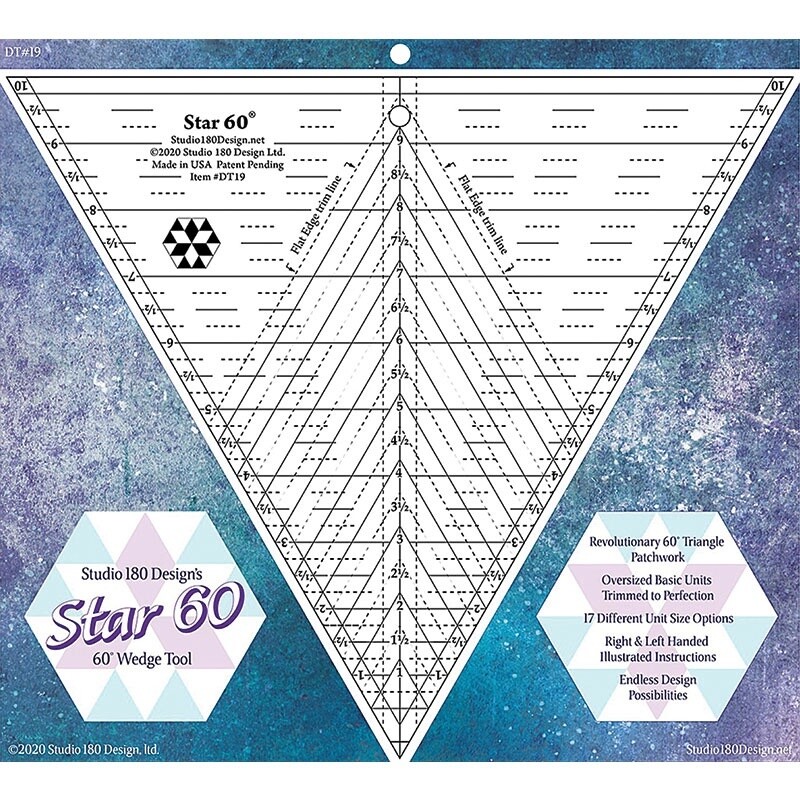 Studio 180- Star 60 degree ruler