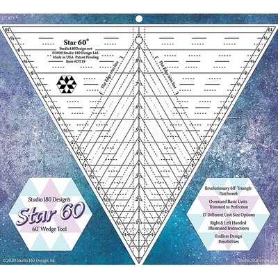 Studio 180- Star 60 degree ruler