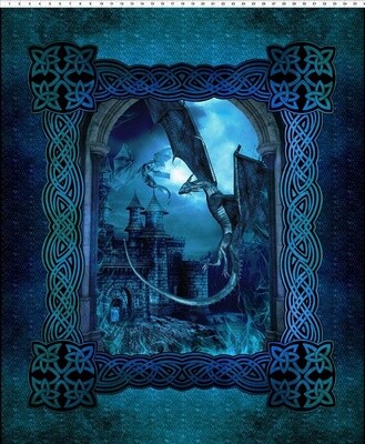 Blue Fury Dragon Panel