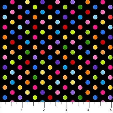 Color Play - Small Multi Dots - Black