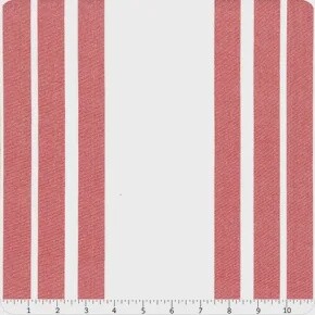 Enamoured Toweling - Red/White Stripes