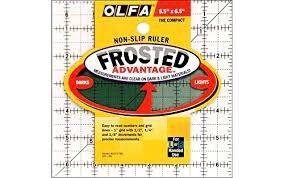 Olfa - Frosted Advantage - 6.5&quot; Square Ruler