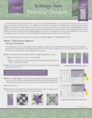 Pickets and Quickets Technique Sheet
