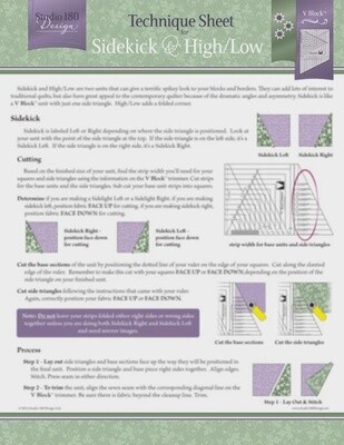 Sidekick &amp; High Low Technique Sheet