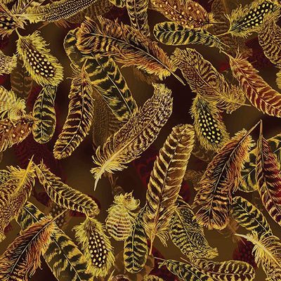 Gilded Feathers - Acorn Brown