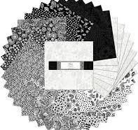 Five Carat Crystals  42 x 5&quot; - Black and White