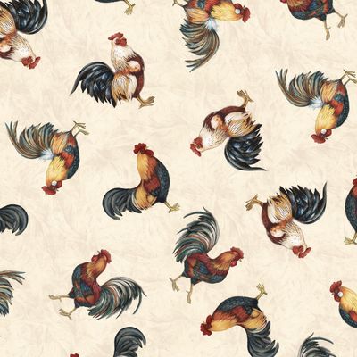 Garden Gate Roosters - Small Chickens - Cream