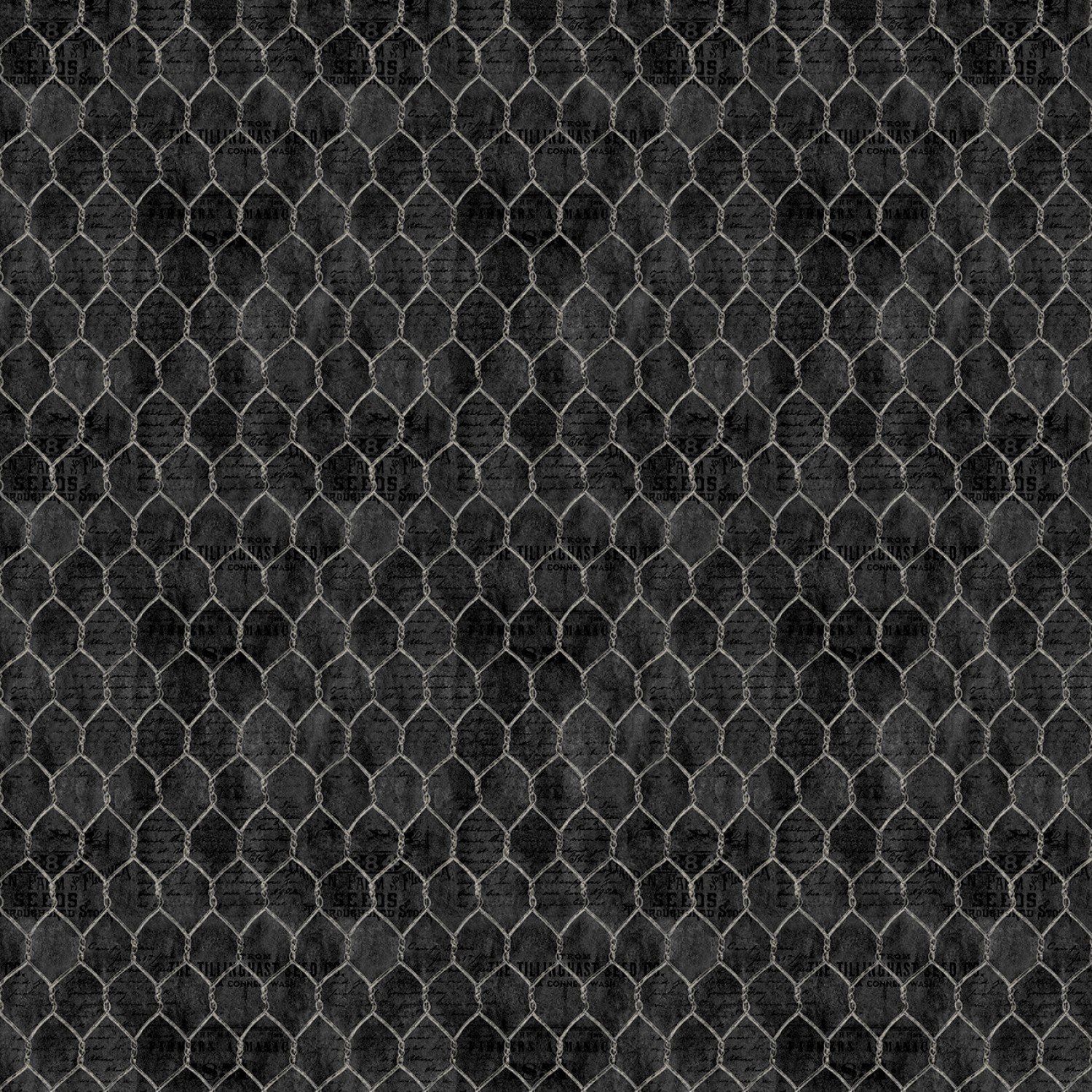 Garden Gate Roosters - Black Chicken Wire