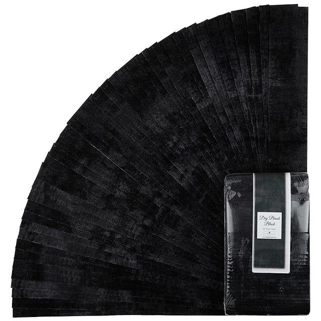 40 Karat Gems  Precut Bundles Black - 44 x 2.5&quot; Strips