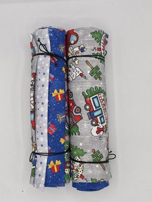 3 Yard Bundle -Snowman and Christmas Trucks