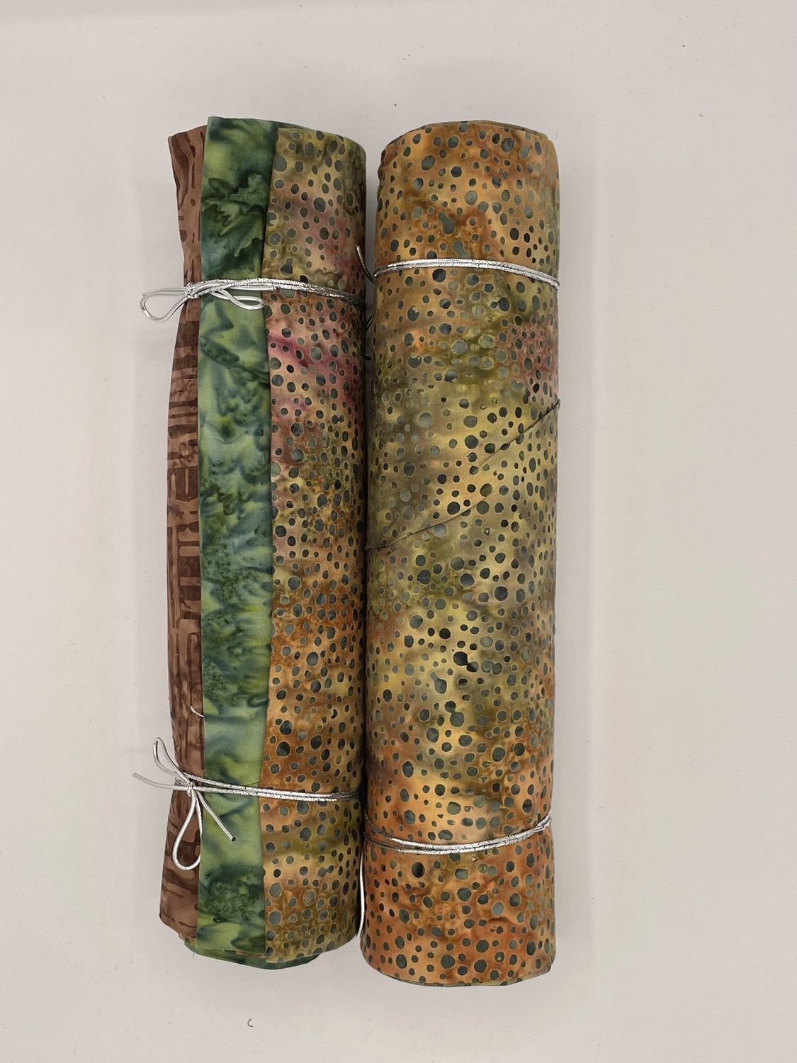 3 Yard Bundle -Green Dots Batik