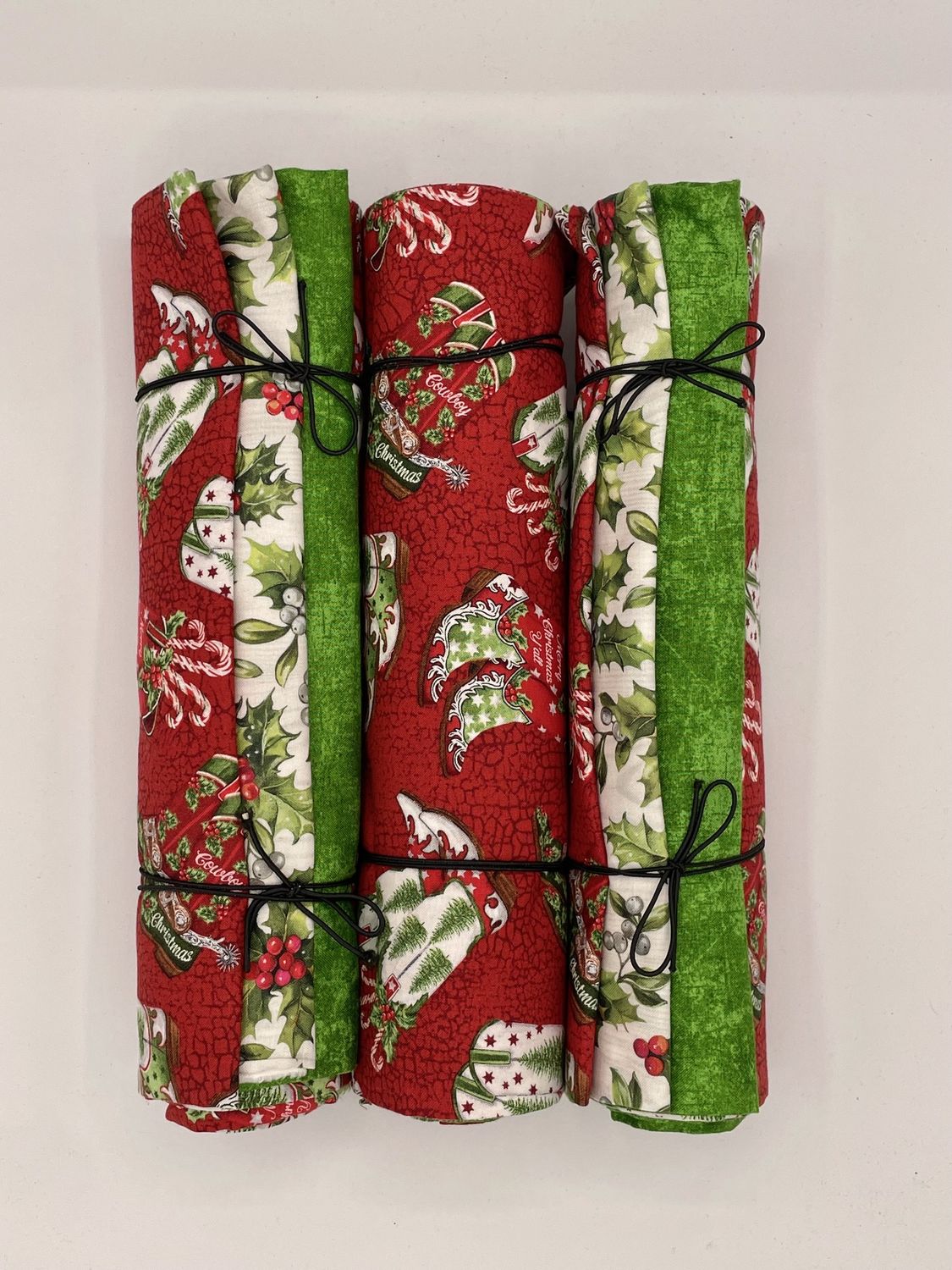 3 Yard Bundle -Christmas Boots