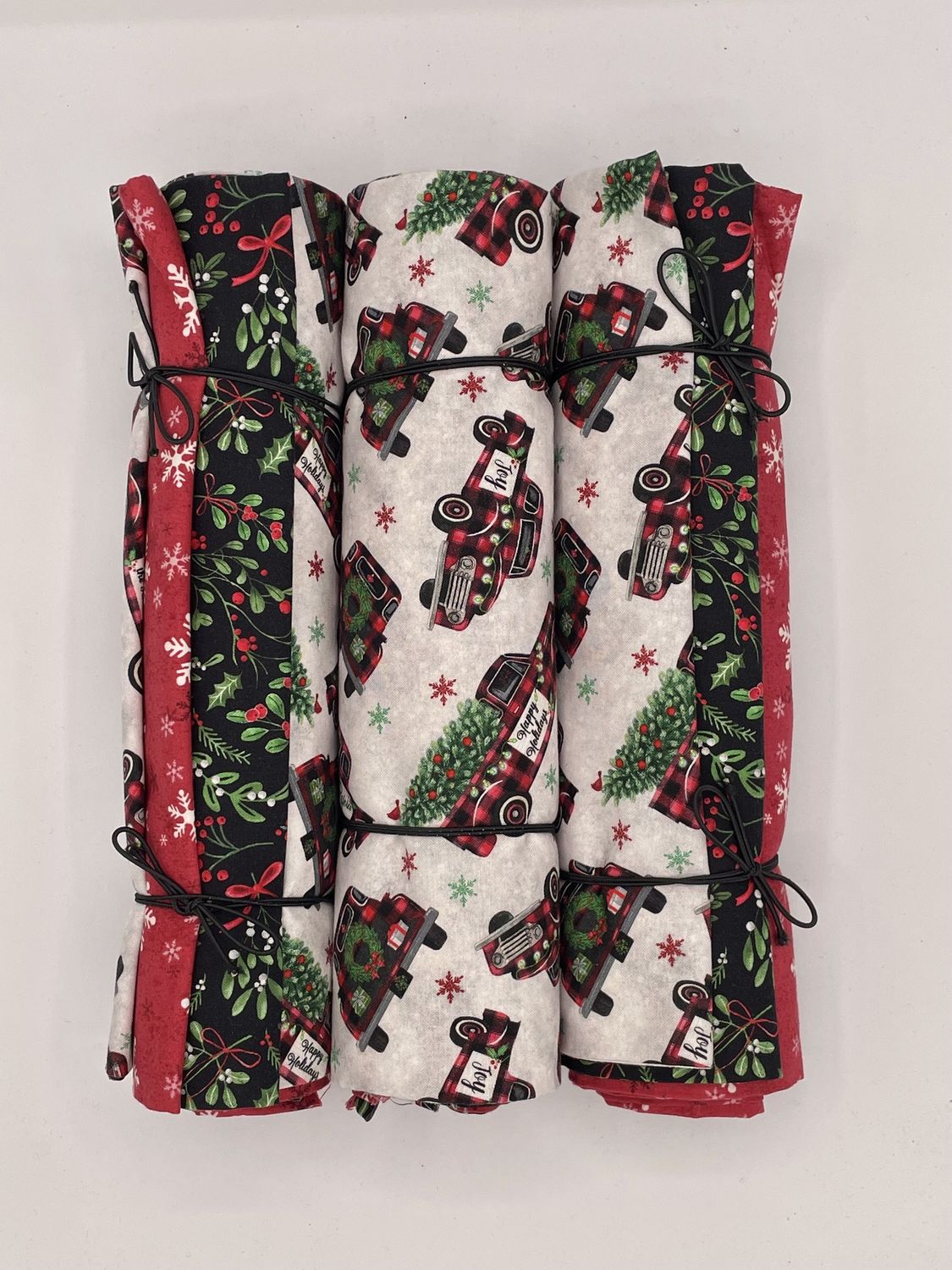 3 Yard Bundle -Christmas Trucks