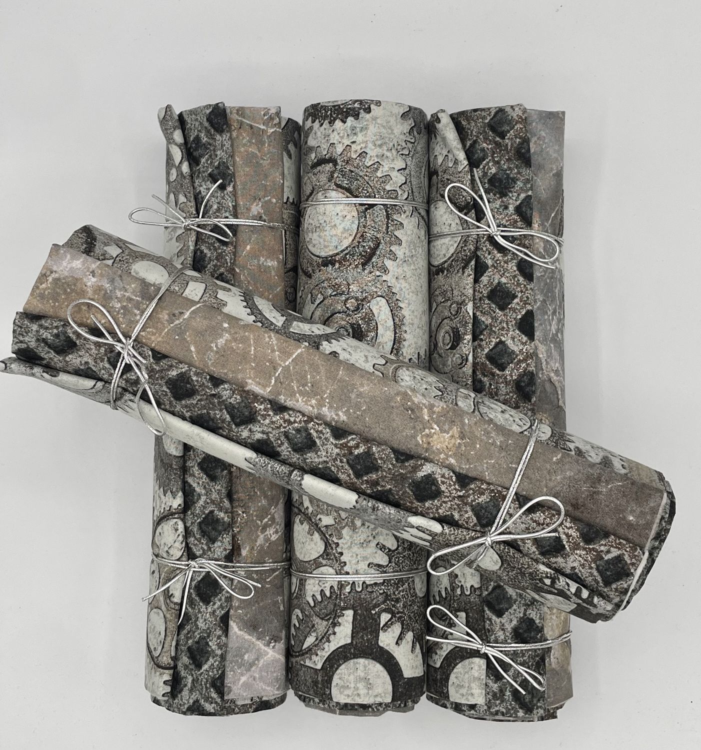 3 Yard Bundle - Old Silver Gears