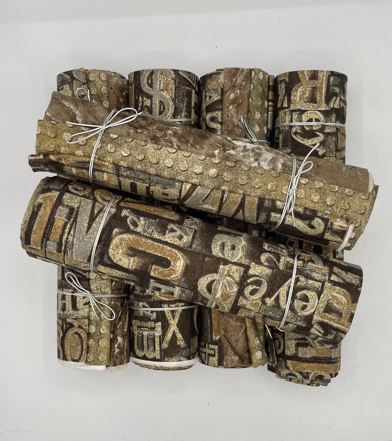 3 Yard Bundle - Rusty Bronze Letters