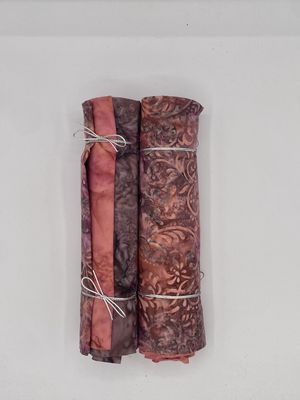 3 Yard Bundle - Plum and Pink  Batik