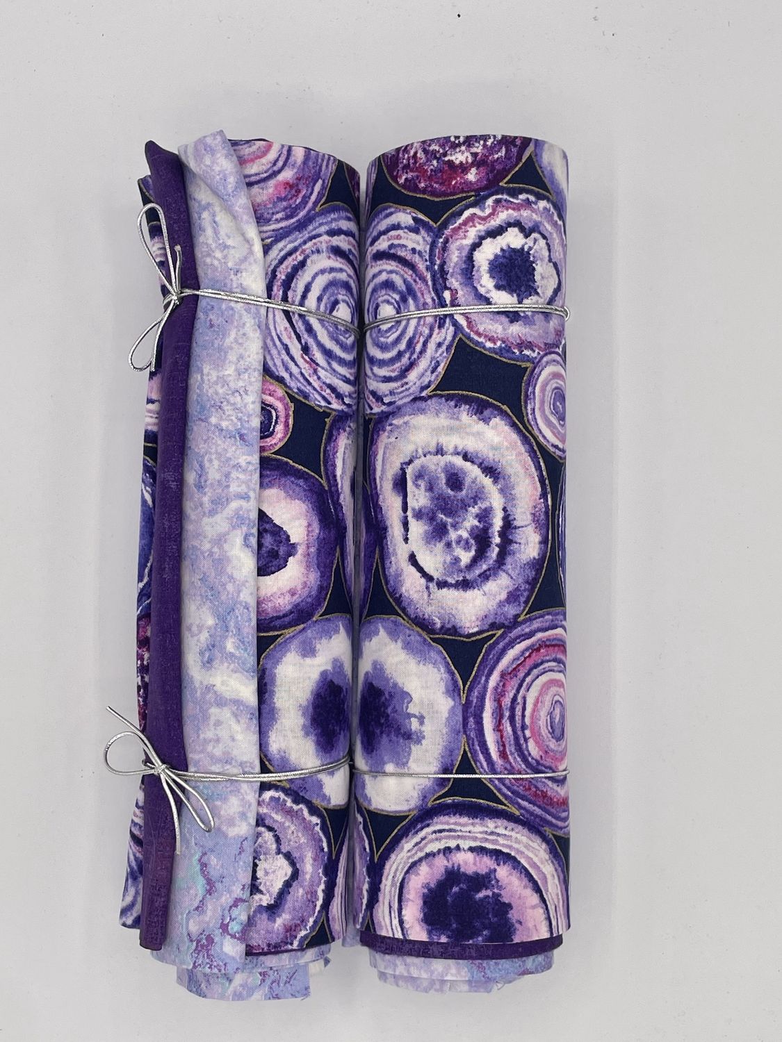 3 Yard Bundle - Purple Marble Circles