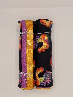 3 Yard Bundle -Colorful Chickens