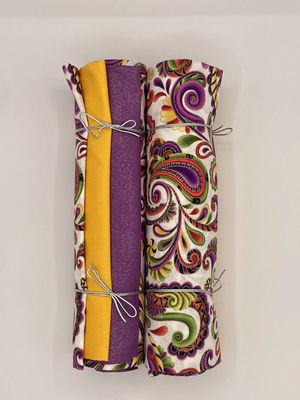 3 Yard Bundle - Yellow &amp; Purple Shimmer