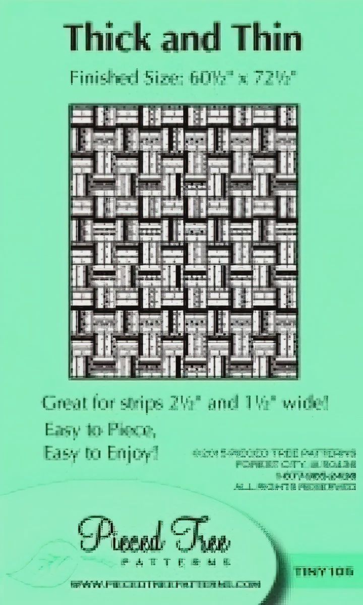Pieced Tree Patterns -  Thick and Thin