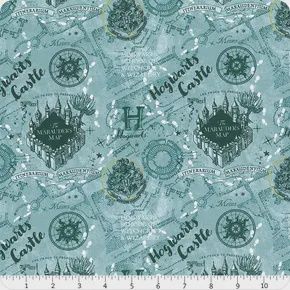 Harry Potter Stamps - Marauders Map - Blue