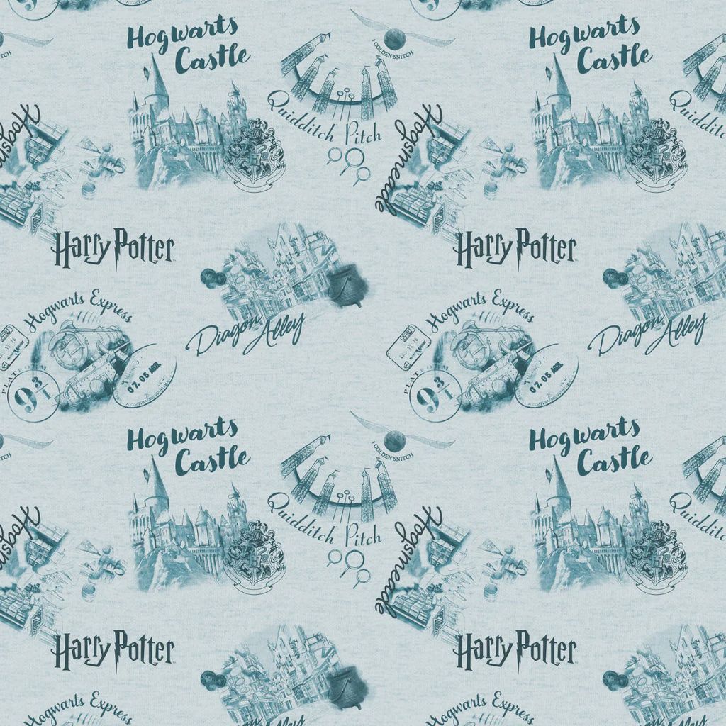 Harry Potter Stamps - Wizarding Sketches - Blue