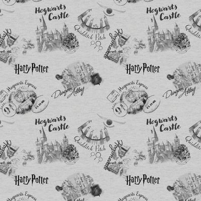 Harry Potter Stamps - Wizarding Sketches - Grey
