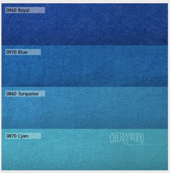 Cherrywood Hand Dyed FQ Bundle - Van Gogh Medley