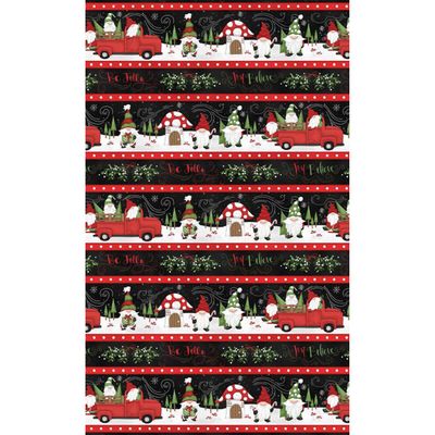Our Gnome To Yours Border Print by Lorilynn Simms
