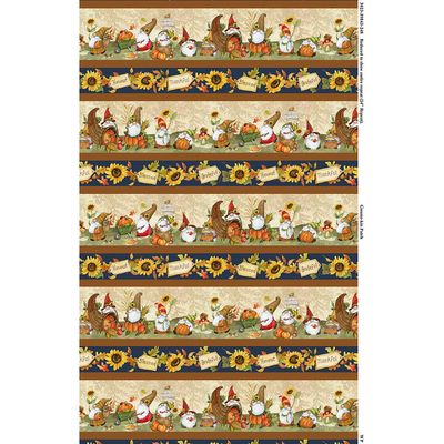 Gnome-kin Patch Border Print by Susan Winget