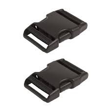 2 Black - 1" Side Release Buckle