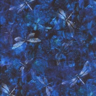 Dragonfly Illusion - Dark Blue Dragonflies