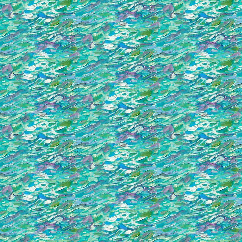 Crystal Sea by Erin Hanson - Teal Multi