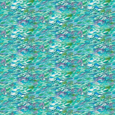 Crystal Sea by Erin Hanson - Teal Multi