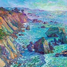 Crystal Sea by Erin Hanson - Blue Multi Panel