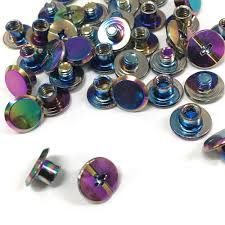 Individual Chicago Screws  - Small 3/16&quot; - Iridescent Rainbow
